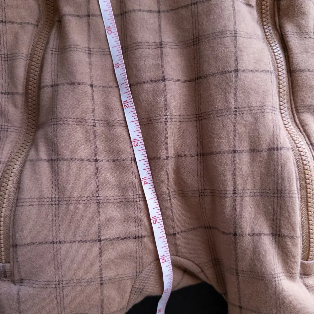 Baby Gap Plaid Hooded Sherpa Fleece Lined Pram Suit Winter Warm Brown Baby 6-12m